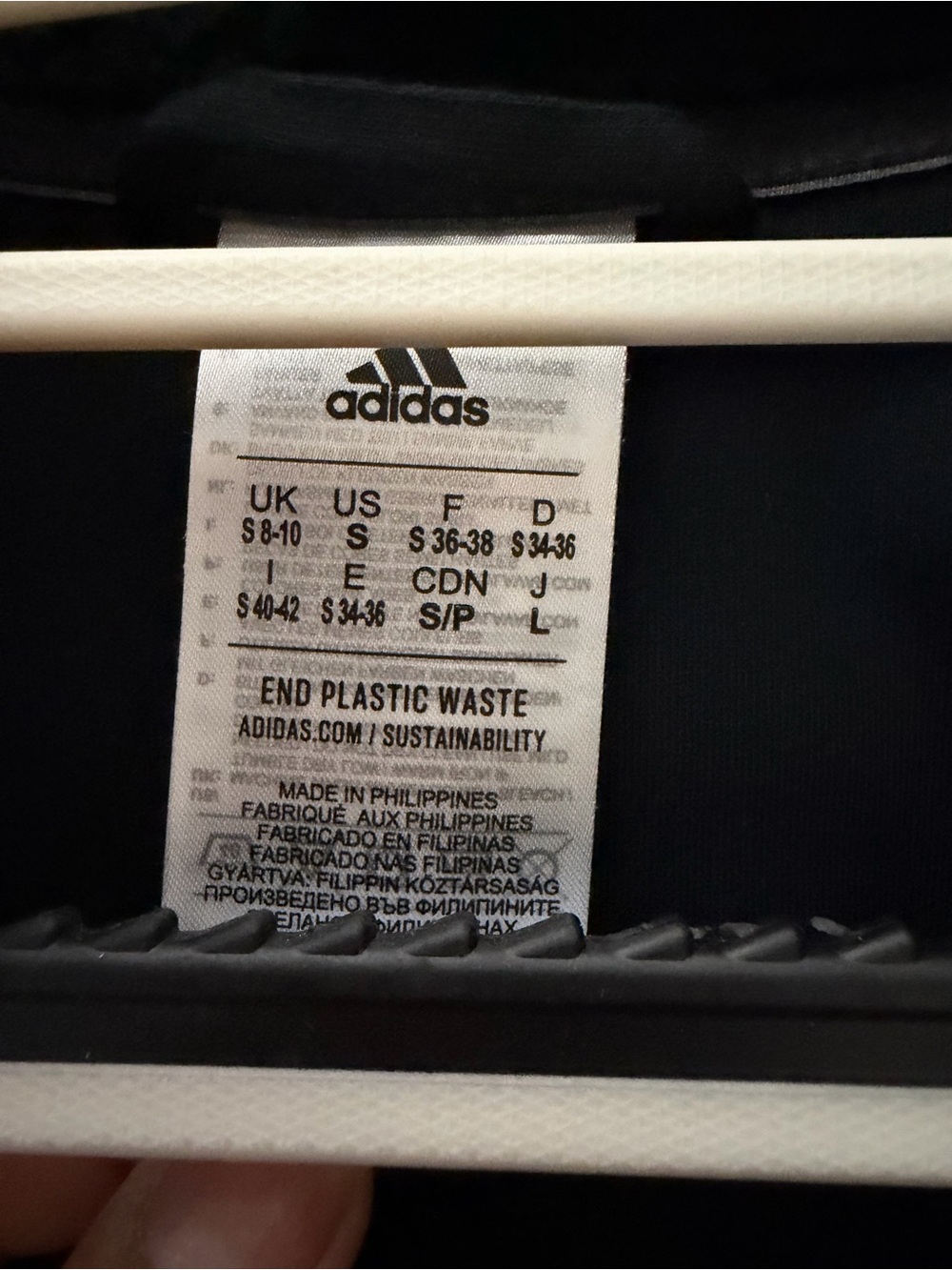 Adidas Black Teddy Sherpa Zip Fleece Jacket - Picture 7 of 10